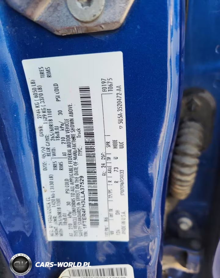2020 Ford Ranger VIN:1FTER4FH3LLA37529 - 12