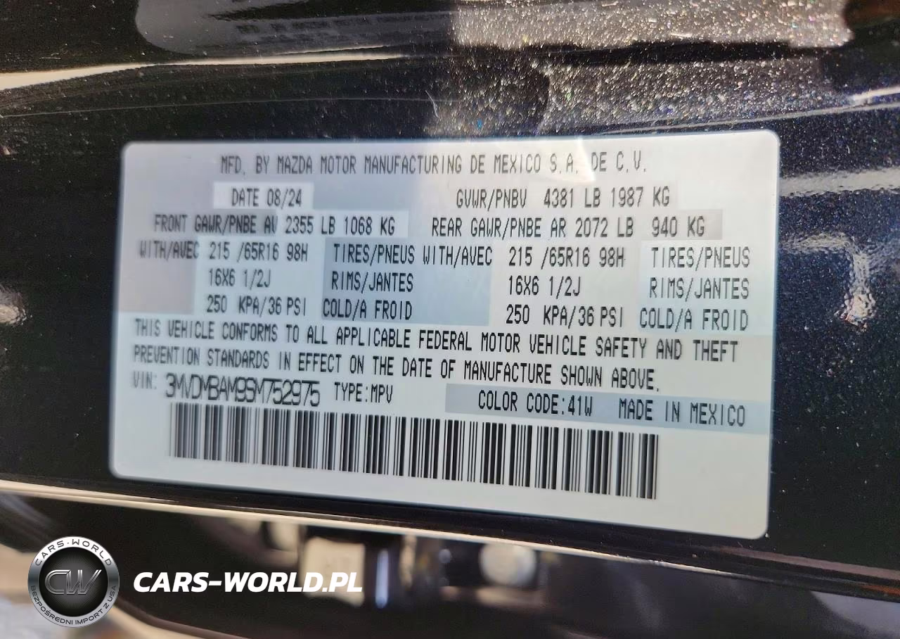 2025 Mazda Cx-30 VIN:3MVDMBAM9SM752975 - 12