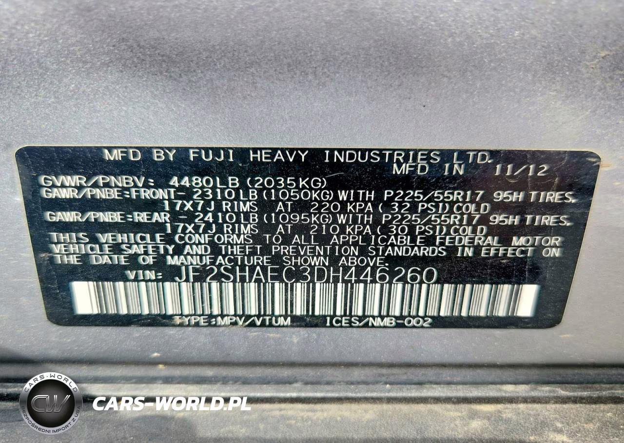 2013 Subaru Forester Limited VIN:JF2SHAEC3DH446260 - 14