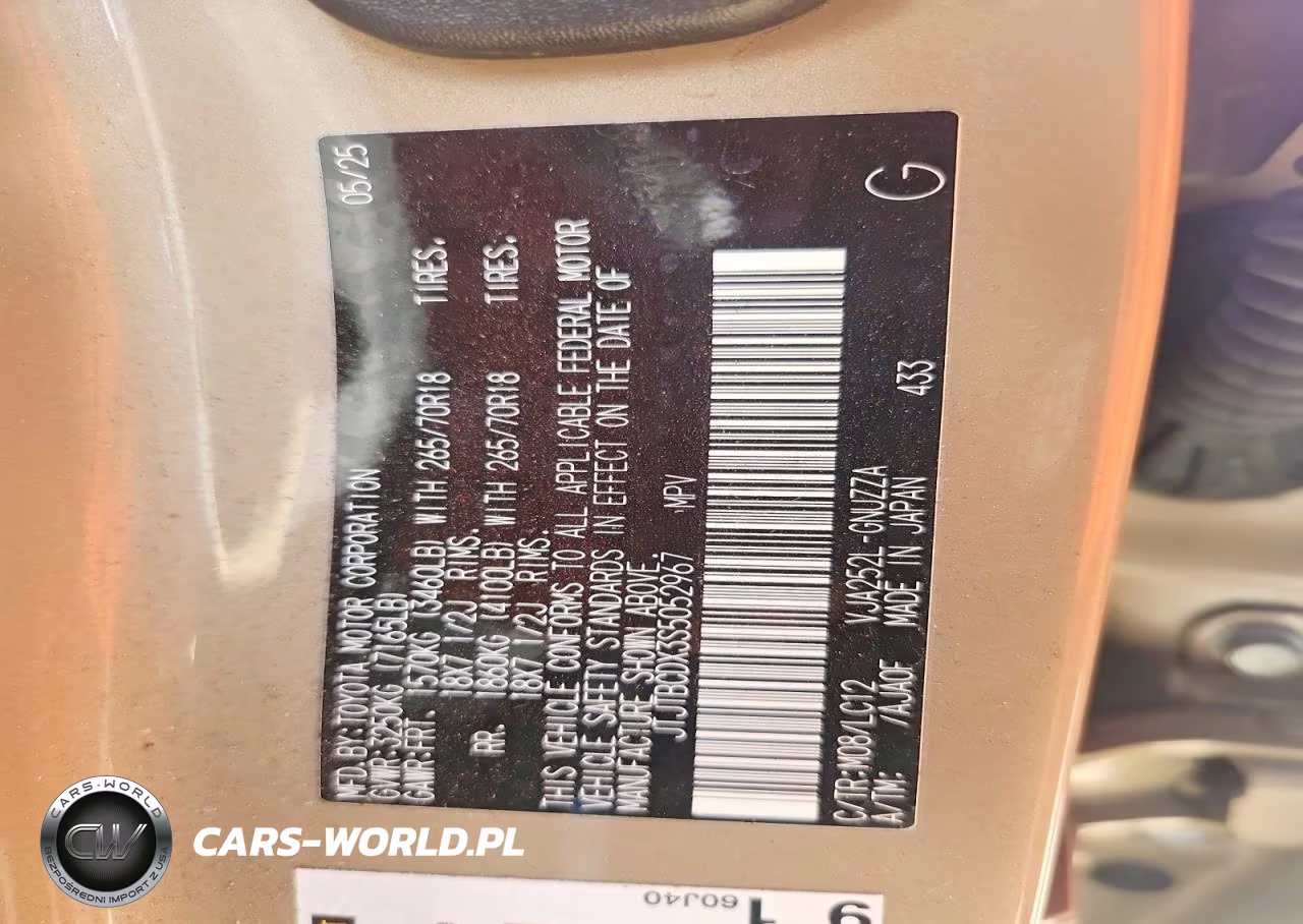 2025 Lexus Gx 550 Overtrail+ VIN:JTJTBCDX3S5052967 - 13