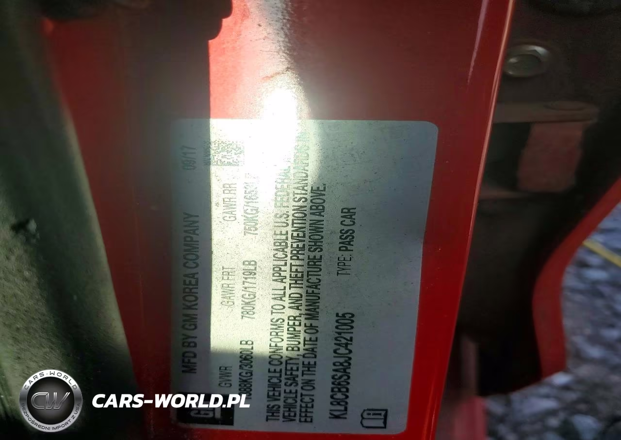 2018 Chevrolet Spark Ls VIN:KL8CB6SA8JC421005 - 12