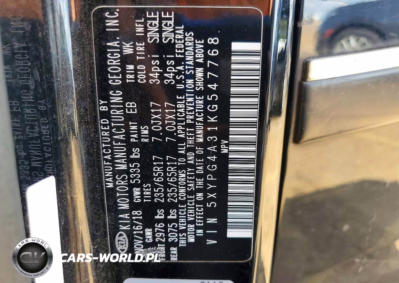 2019 Kia Sorento Lx VIN:5XYPG4A31KG547768 - 13
