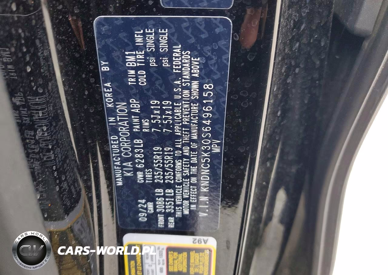 2025 Kia Carnival Ex VIN:KNDNC5K30S6496158 - 13