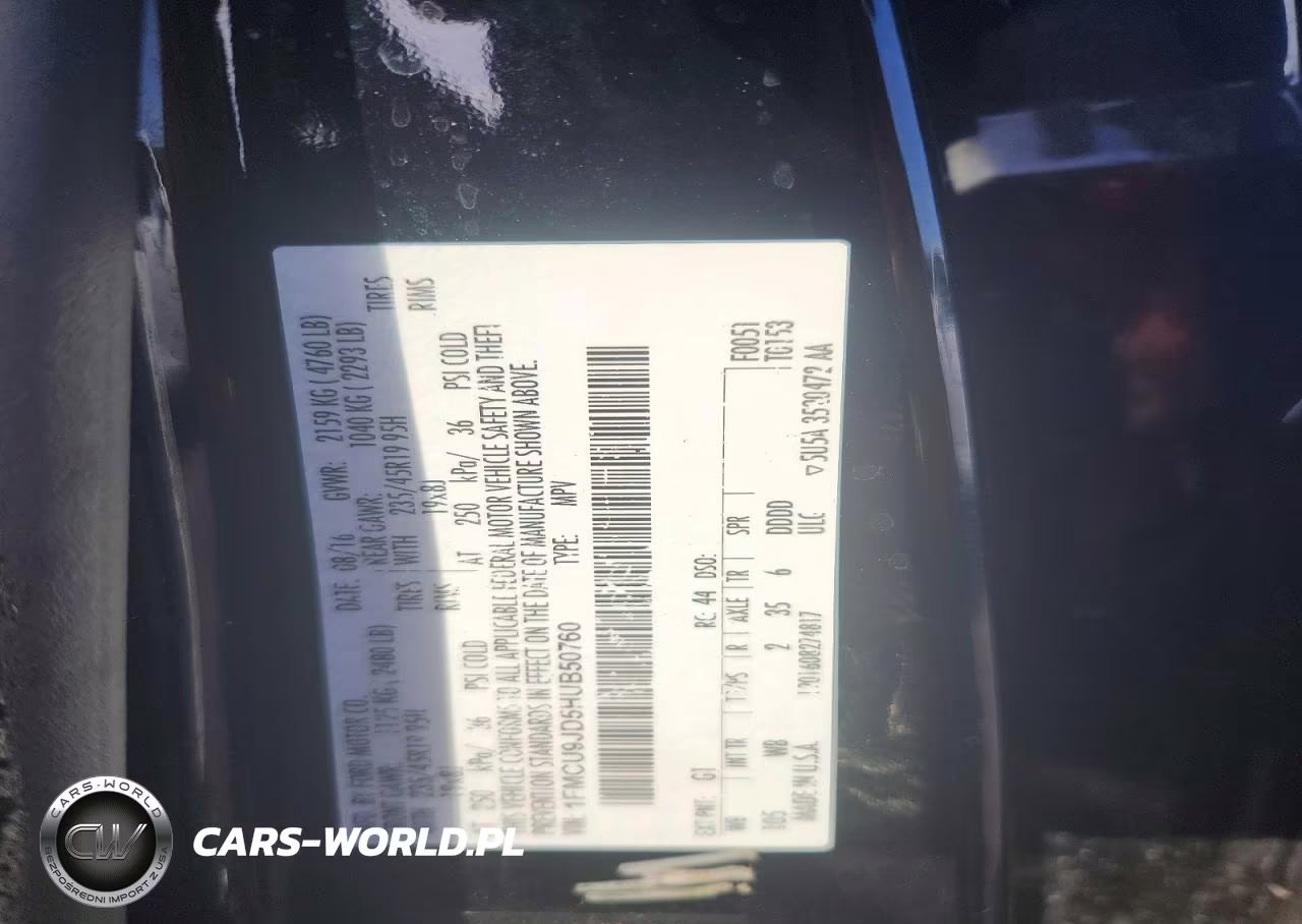 2017 Ford Escape Titanium VIN:1FMCU9JD5HUB50760 - 13