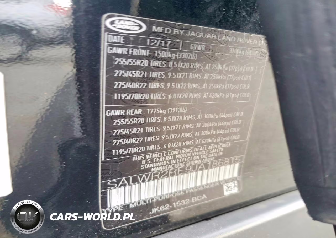 2018 Land Rover Range Rover Sport Supercharged Dynamic VIN:SALWR2RE9JA186815 - 14