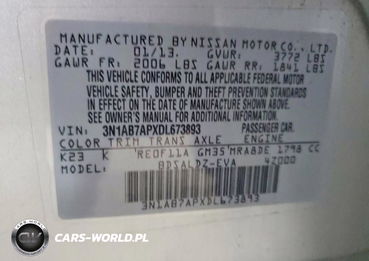 2013 Nissan Sentra S VIN:3N1AB7APXDL673893 - 12