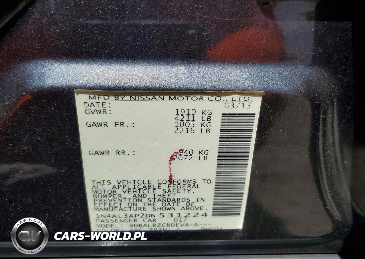 2013 Nissan Altima 2.5 VIN:1N4AL3AP2DN531224 - 12