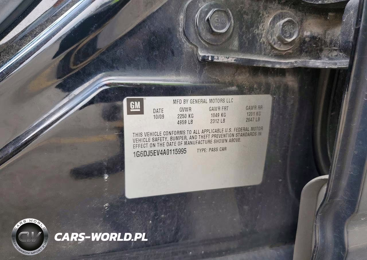 2010 Cadillac Cts Performance Collection VIN:1G6DJ5EV4A0115995 - 12