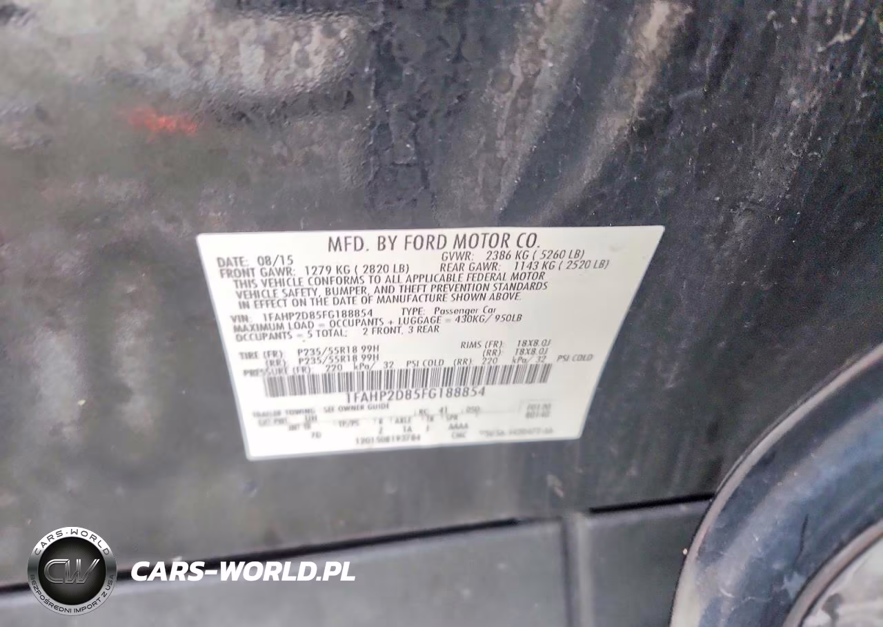 2015 Ford Taurus Se VIN:1FAHP2D85FG188854 - 12