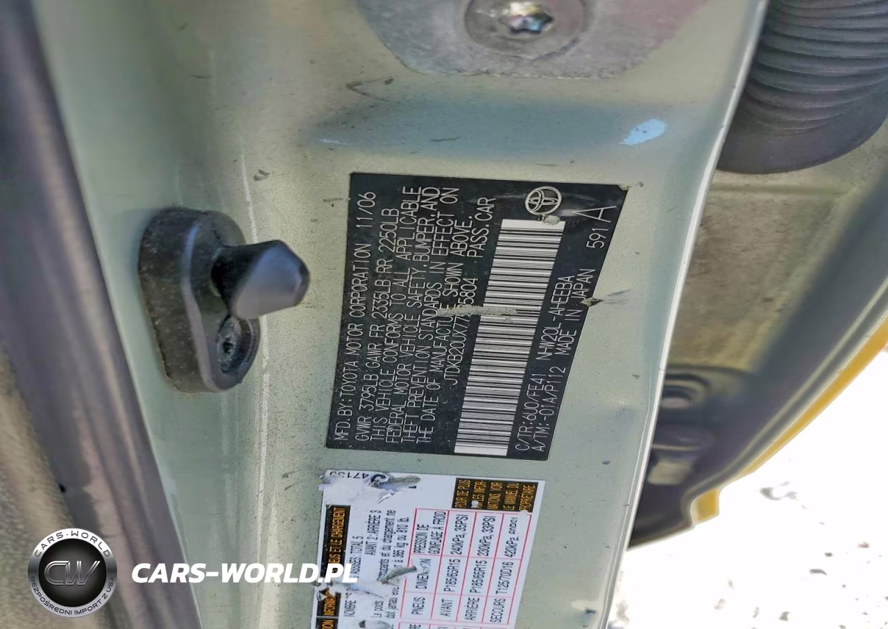 2007 Toyota Prius Base VIN:JTDKB20UX77585804 - 12