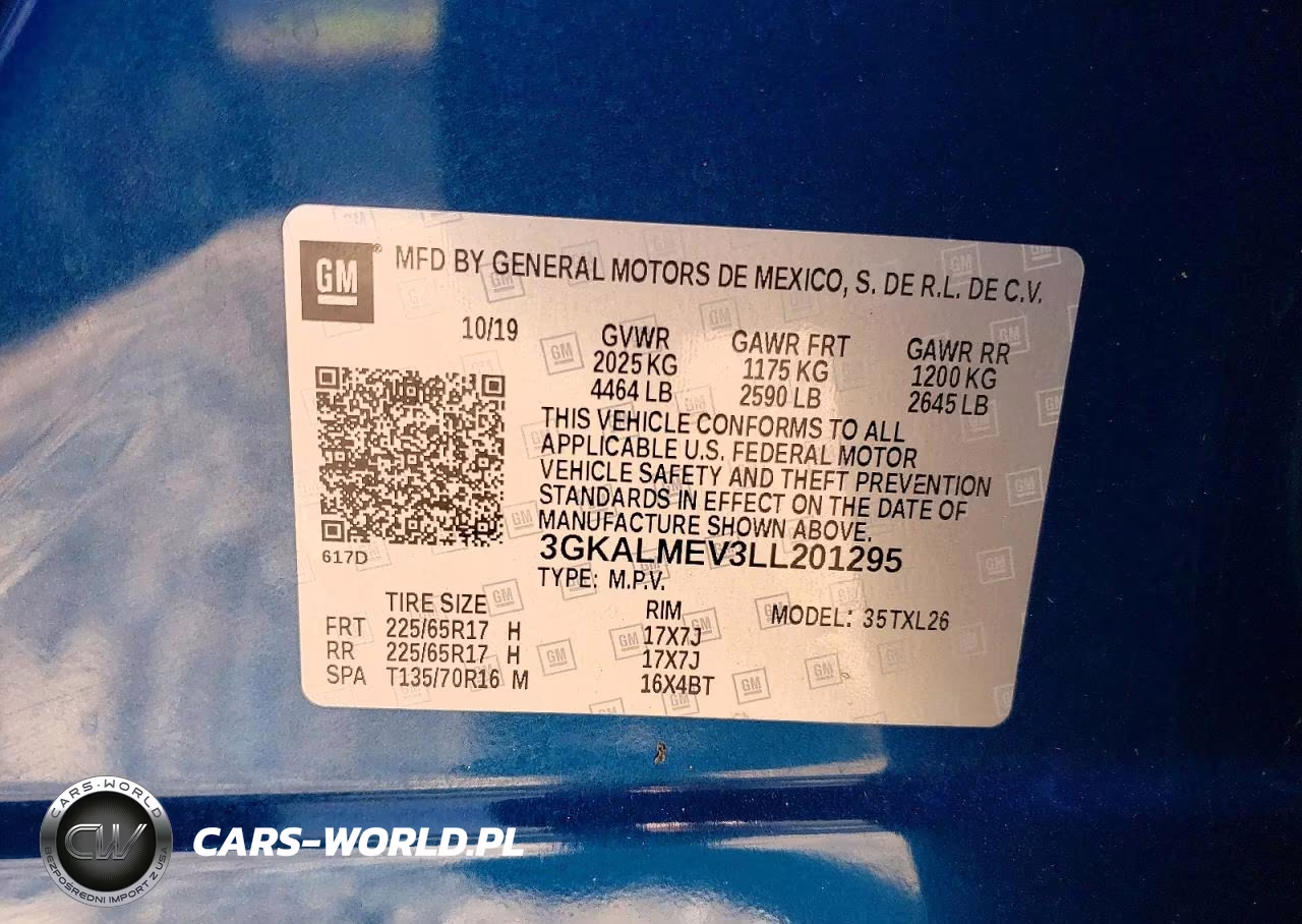 2020 GMC Terrain Sle VIN:3GKALMEV3LL201295 - 14