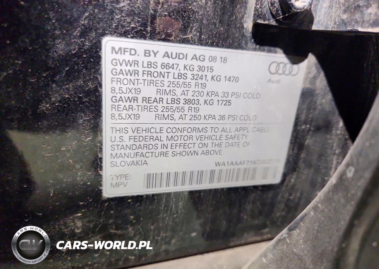 2019 Audi Q7 Premium VIN:WA1AAAF71KD002373 - 13