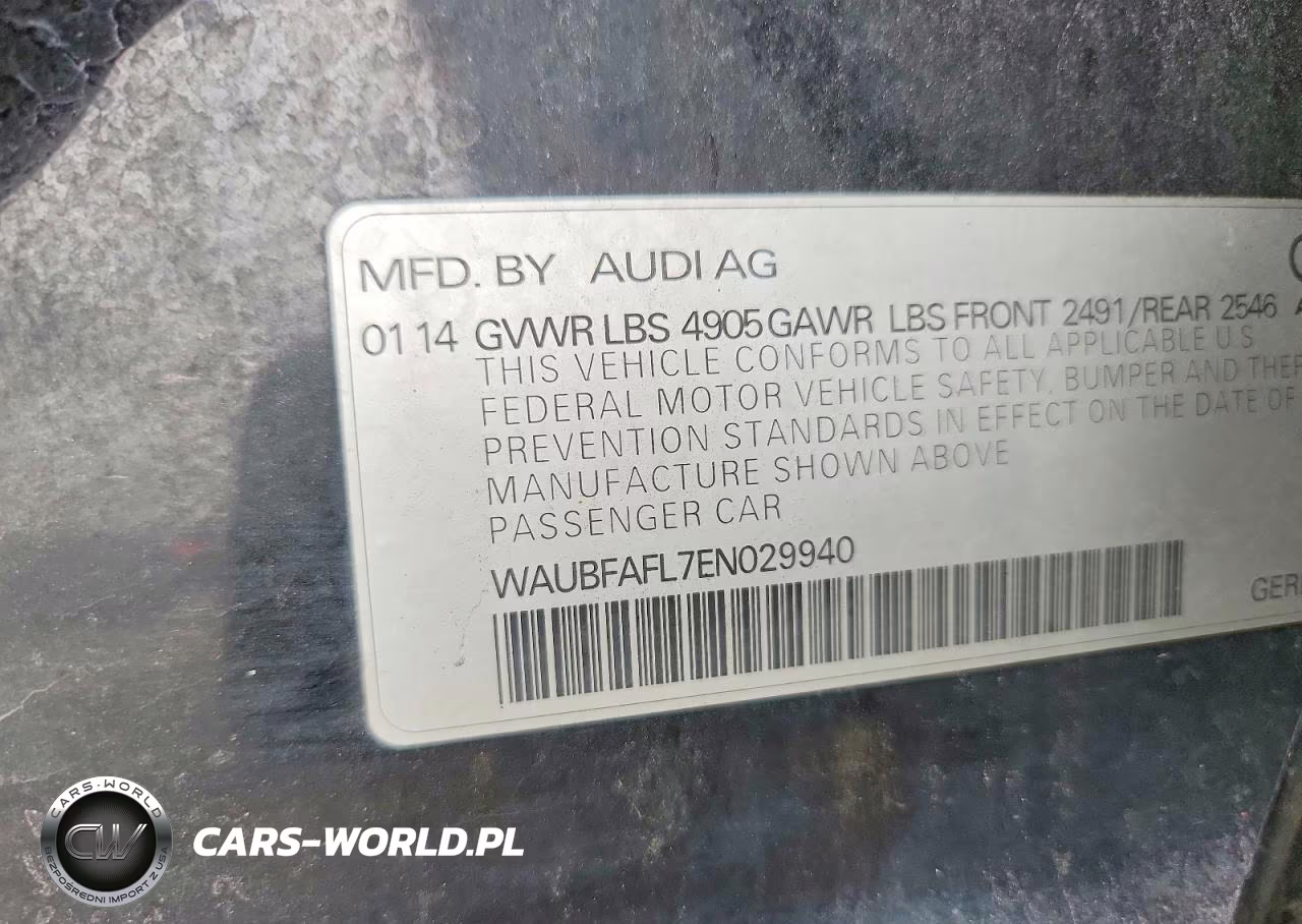 2014 Audi A4 Premium VIN:WAUBFAFL7EN029940 - 12