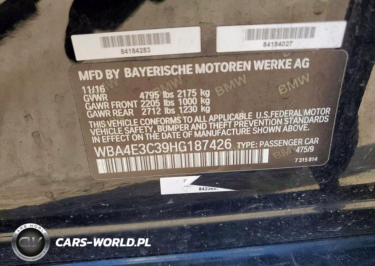 2017 BMW 440I Gran Coupe VIN:WBA4E3C39HG187426 - 13