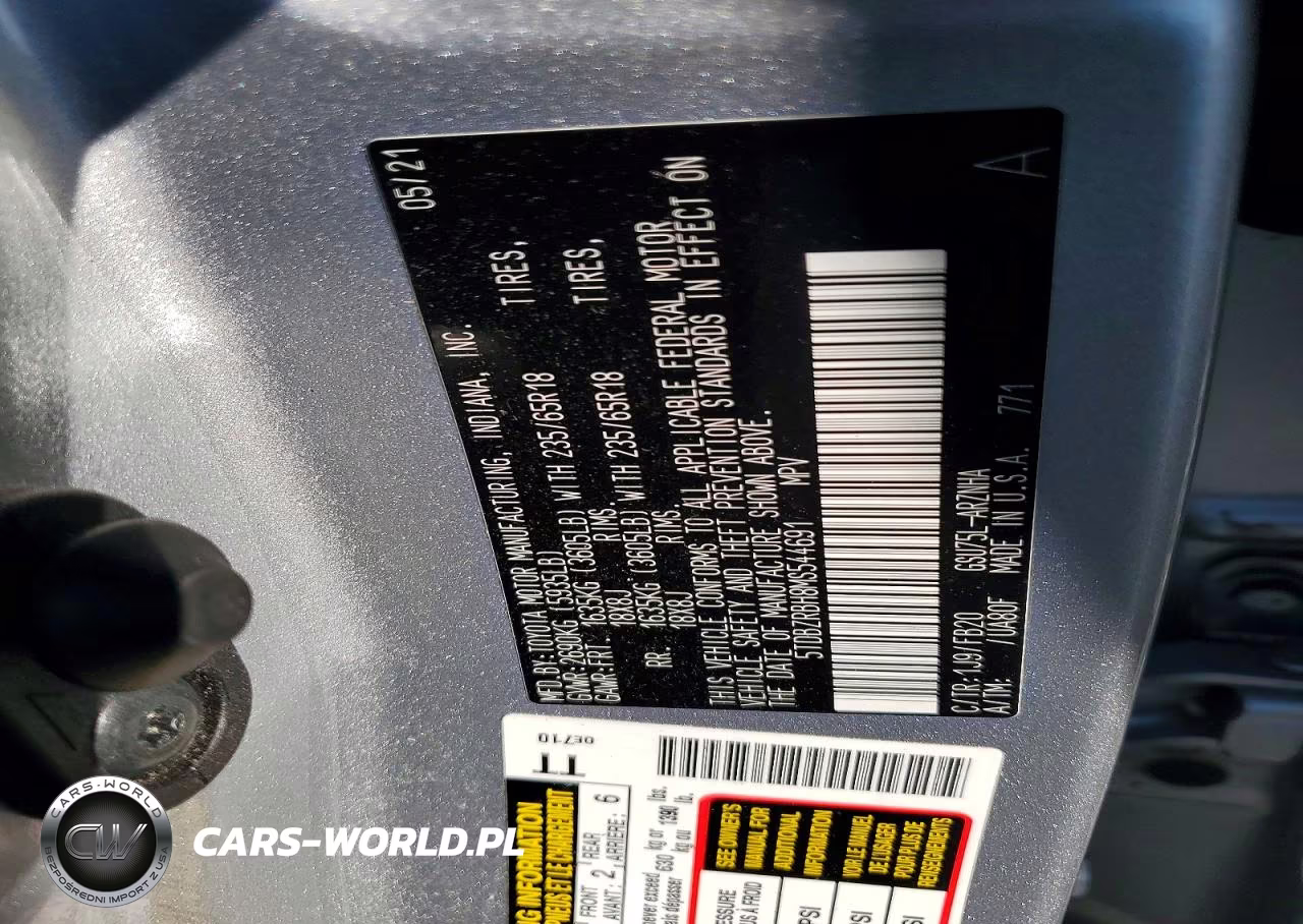 2021 Toyota Highlander Le VIN:5TDBZRBH8MS544691 - 13