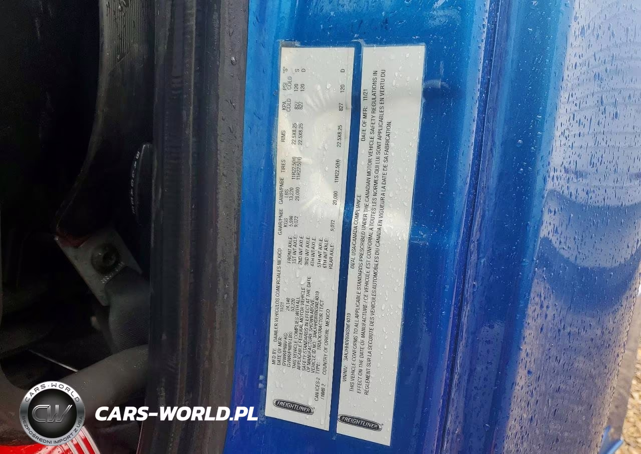2022 Freightliner Cascadia 126 VIN:3AKJHHDR6NSNE4019 - 12