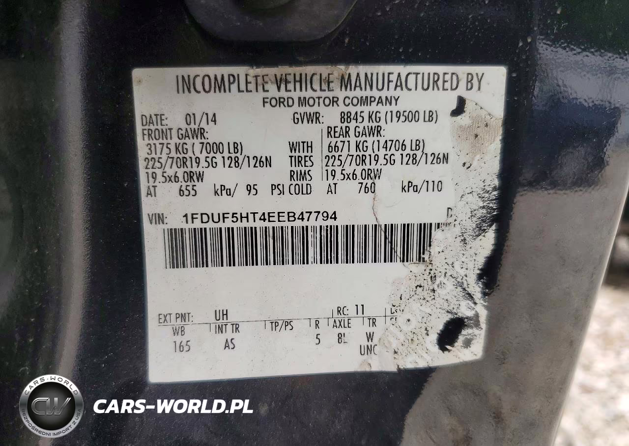 2014 Ford F550 Super Duty Chipper Truck VIN:1FDUF5HT4EEB47794 - 12