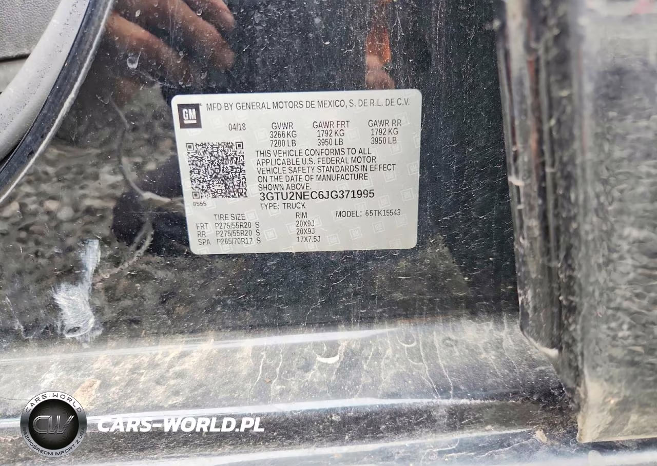 2018 GMC Sierra K1500 Slt VIN:3GTU2NEC6JG371995 - 12