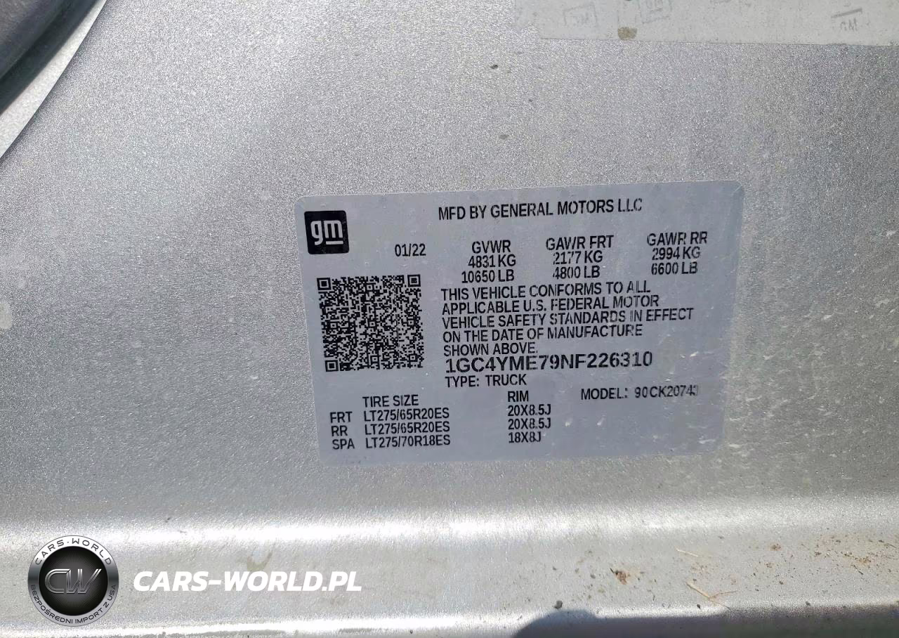 2022 Chevrolet Silverado K2500 Custom VIN:1GC4YME79NF226310 - 13