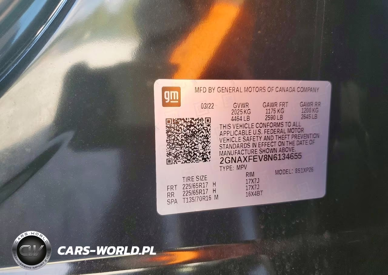 2022 Chevrolet Equinox Ls VIN:2GNAXFEV8N6134655 - 13
