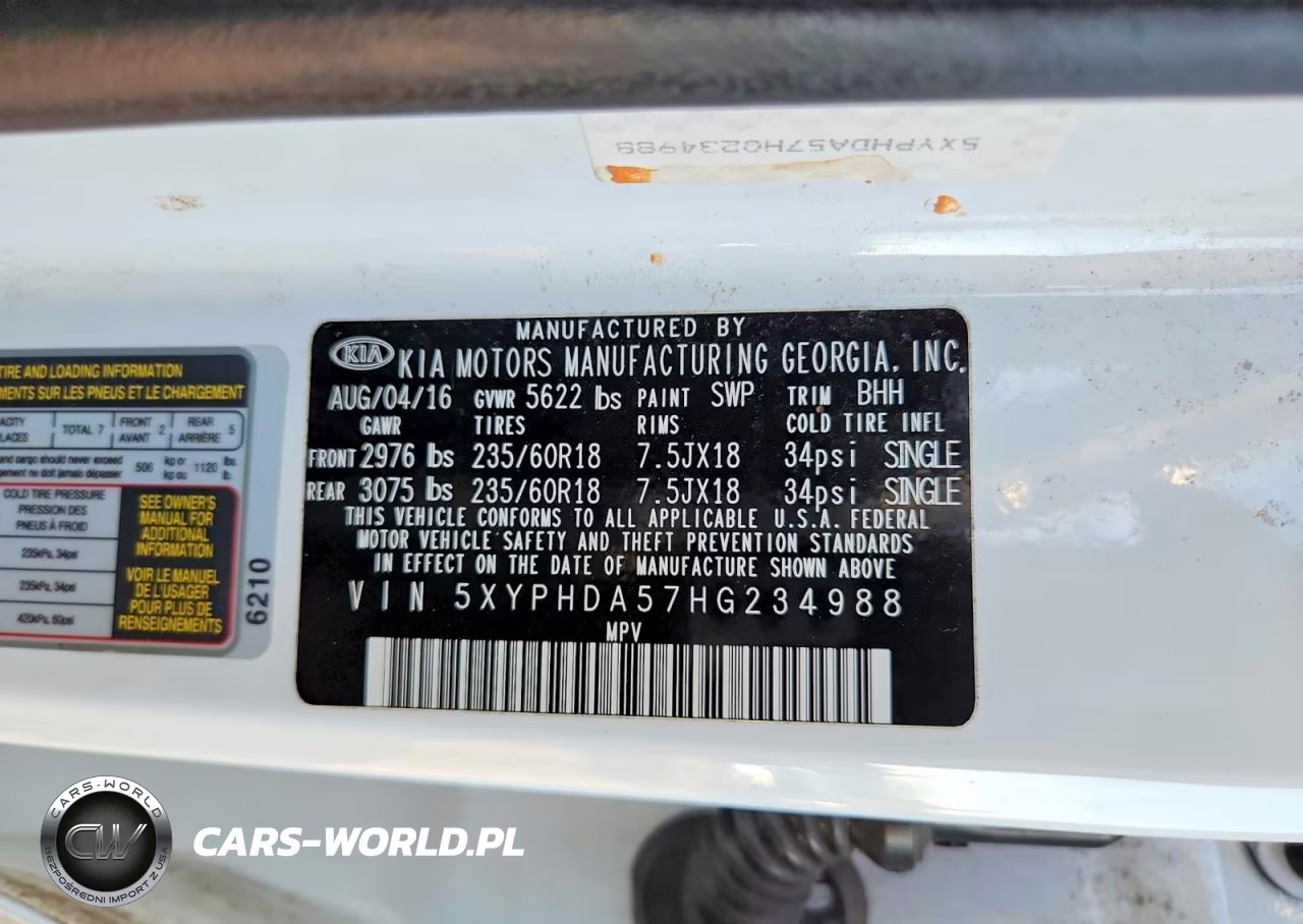 2017 Kia Sorento Ex VIN:5XYPHDA57HG234988 - 14