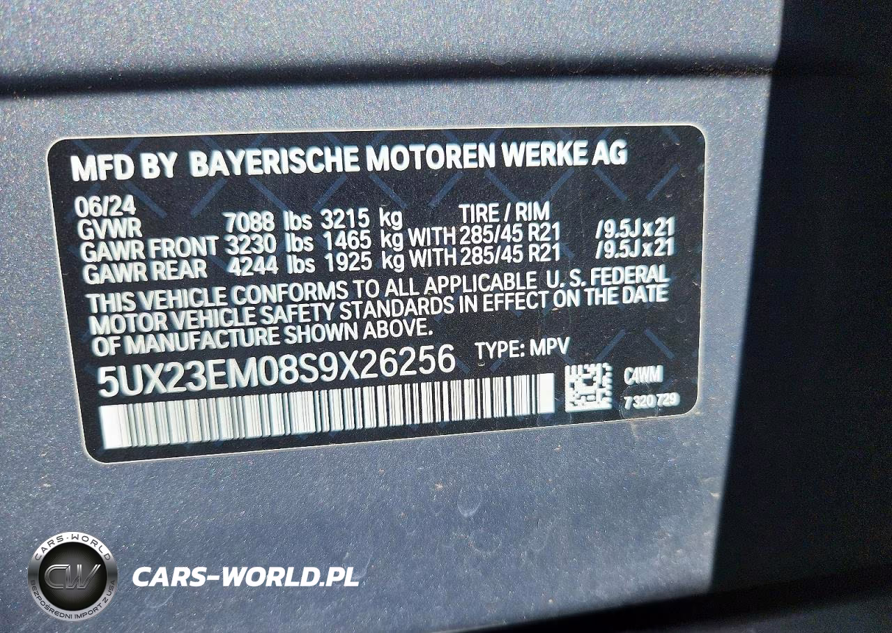 2025 BMW X7 xDrive40I VIN:5UX23EM08S9X26256 - 13