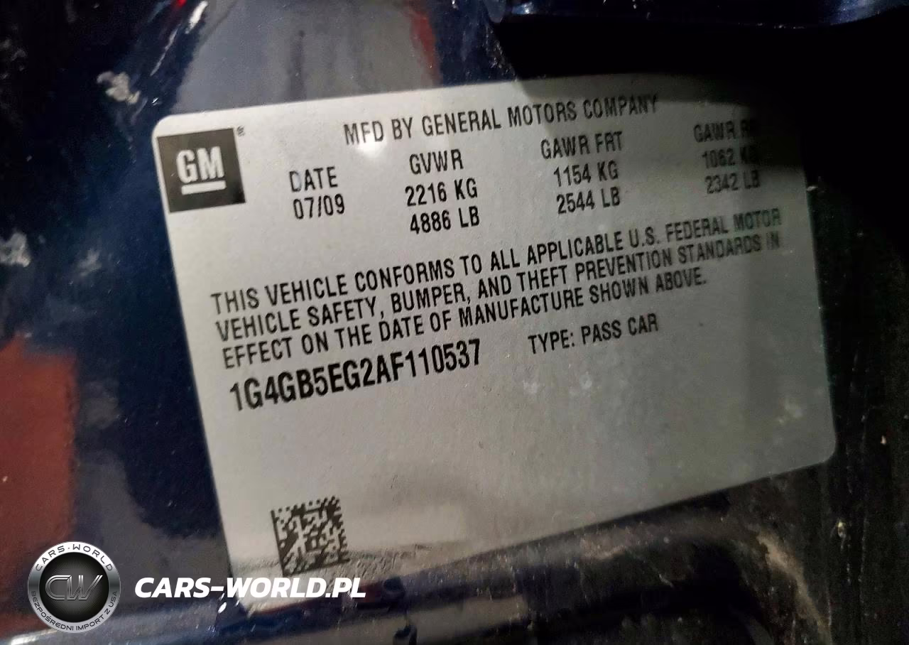 2010 Buick Lacrosse Cx VIN:1G4GB5EG2AF110537 - 12