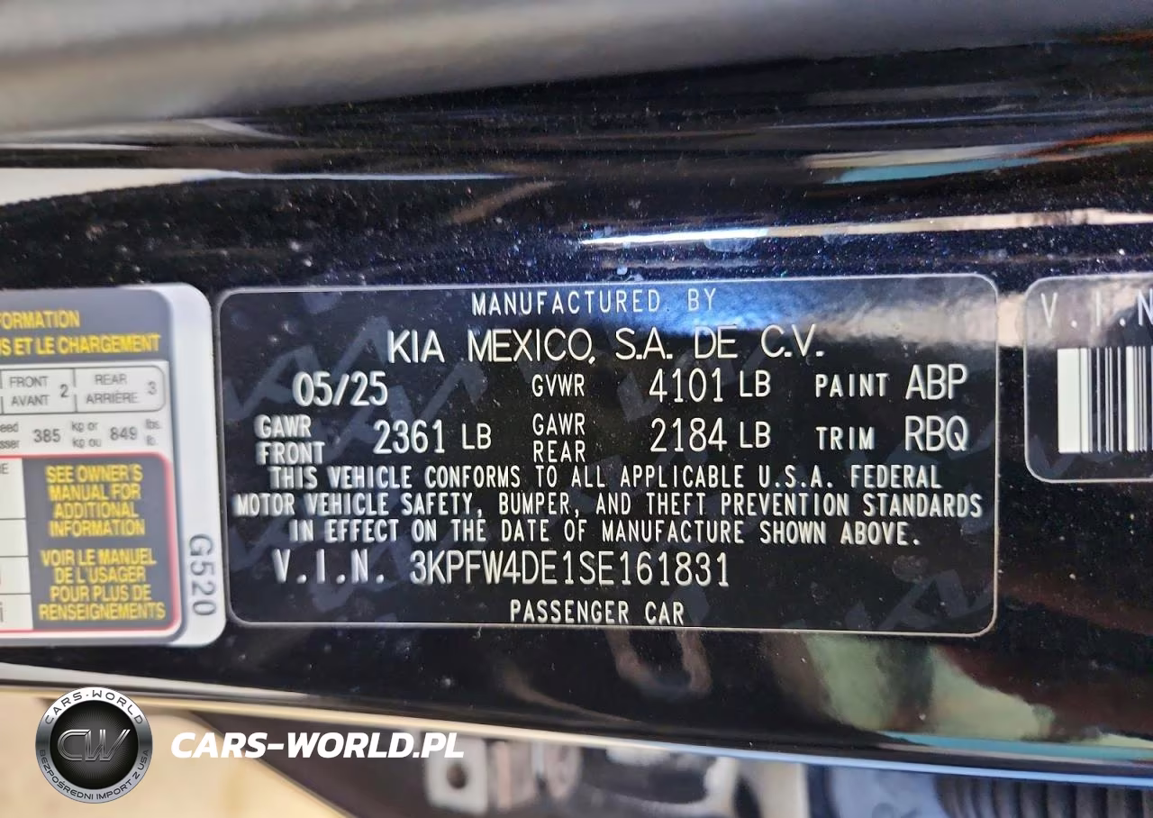 2025 Kia K4 Gt Line VIN:3KPFW4DE1SE161831 - 12