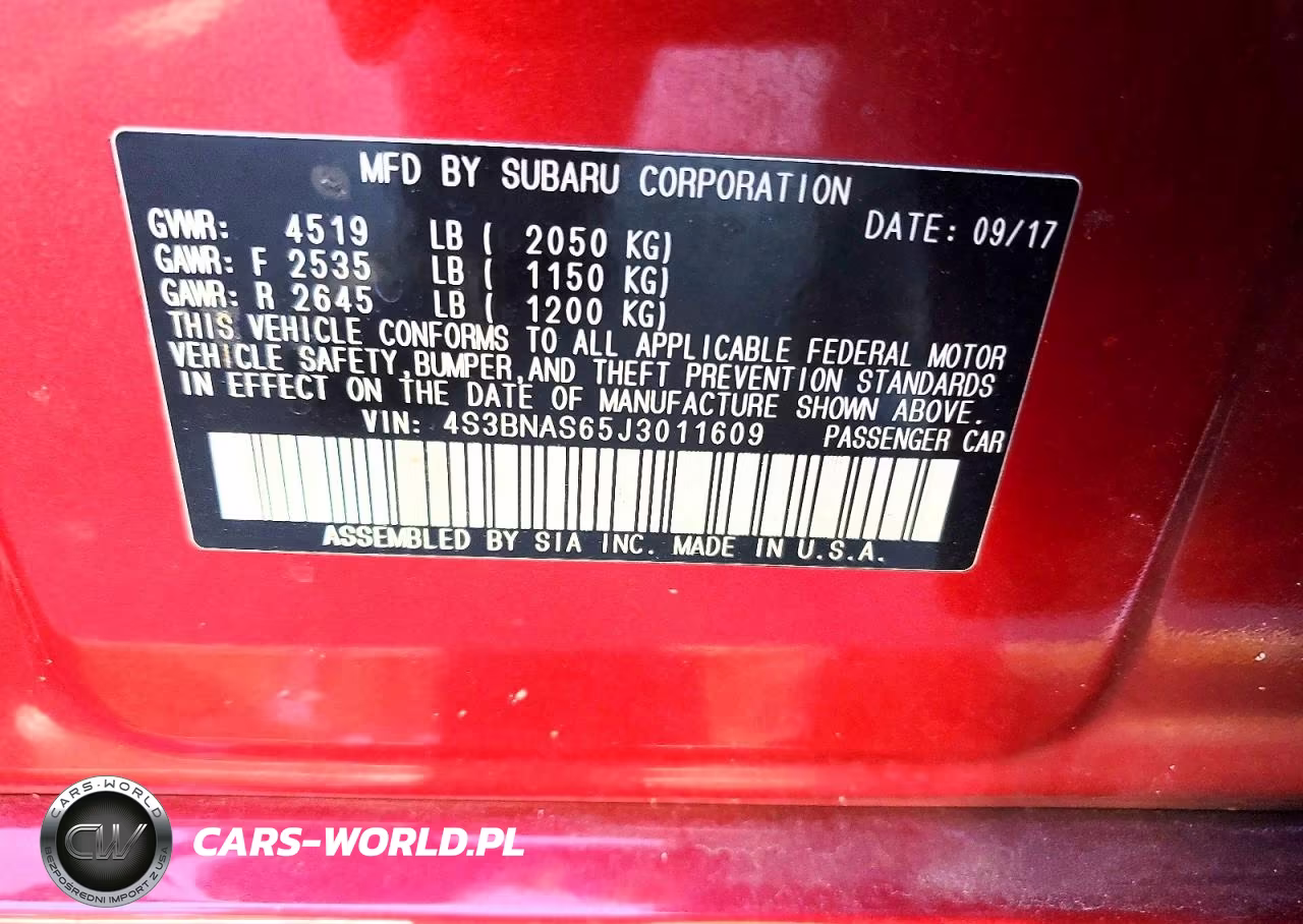 2018 Subaru Legacy Sport VIN:4S3BNAS65J3011609 - 13