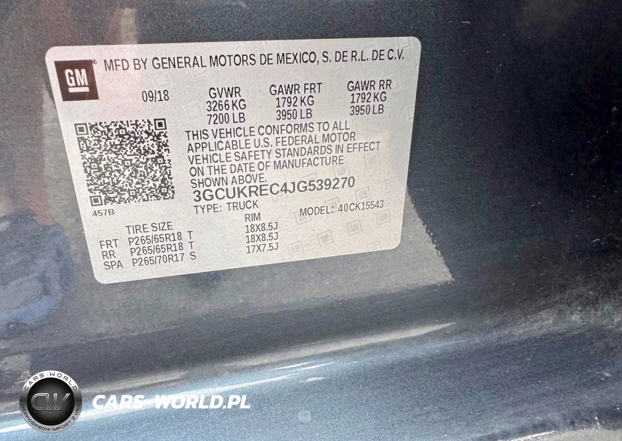 2018 Chevrolet Silverado K1500 Lt VIN:3GCUKREC4JG539270 - 12