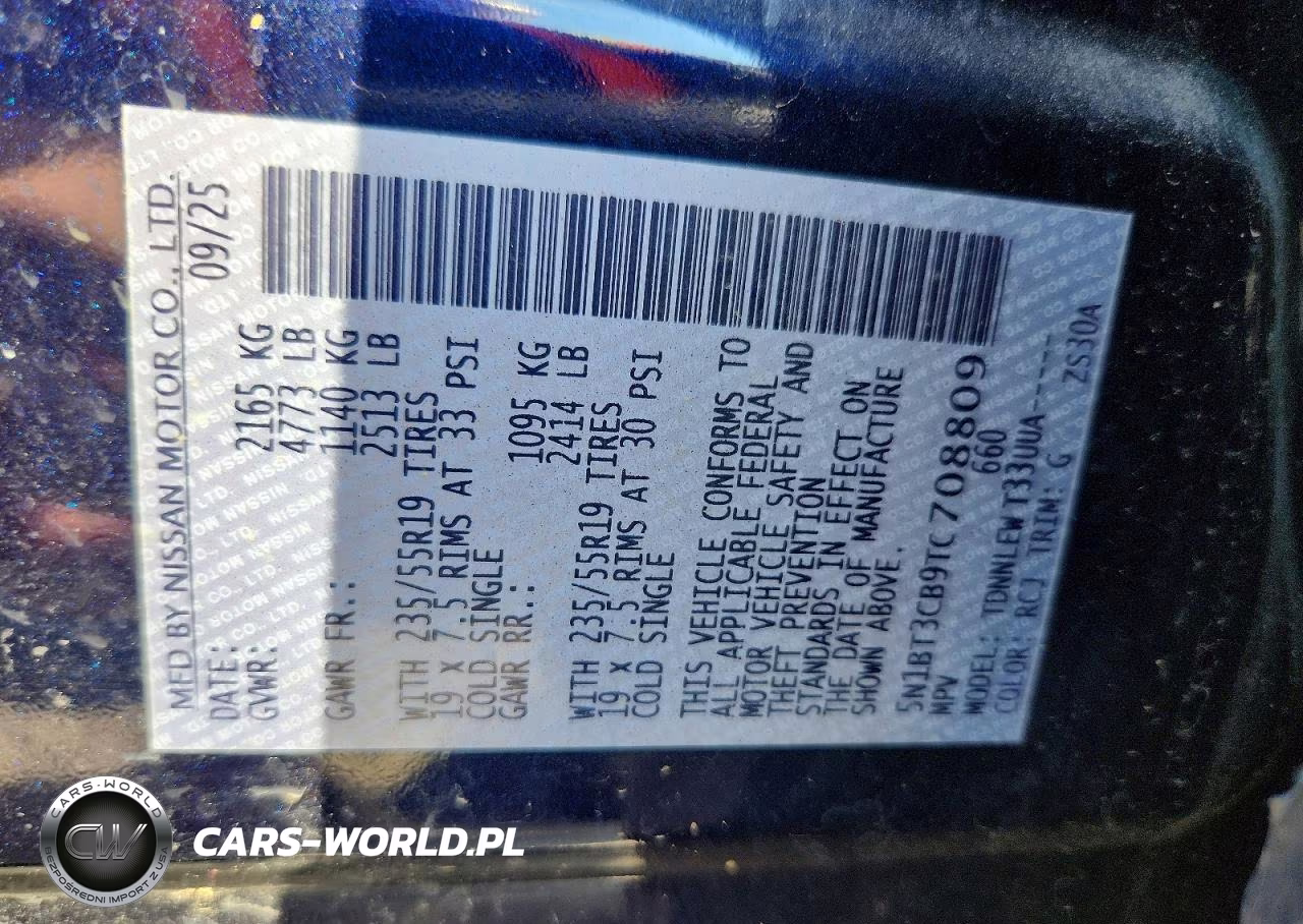 2026 Nissan Rogue Sl VIN:5N1BT3CB9TC708809 - 14