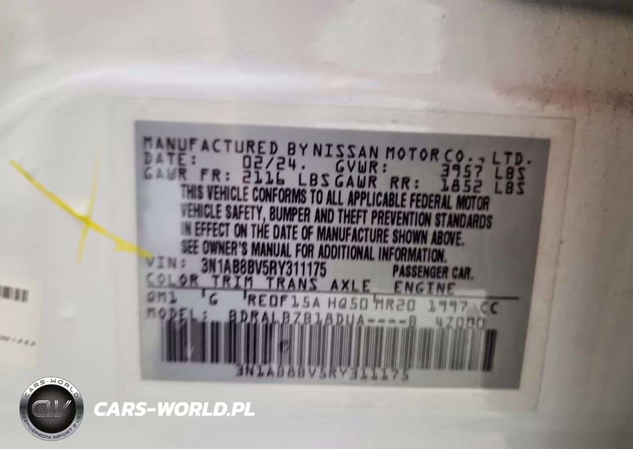 2024 Nissan Sentra S VIN:3N1AB8BV5RY311175 - 12