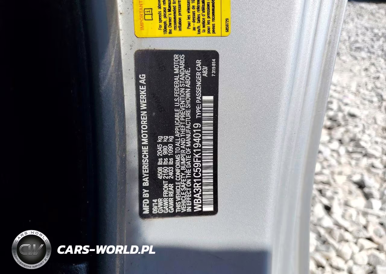 2015 BMW 435 I VIN:WBA3R1C59FK194019 - 13