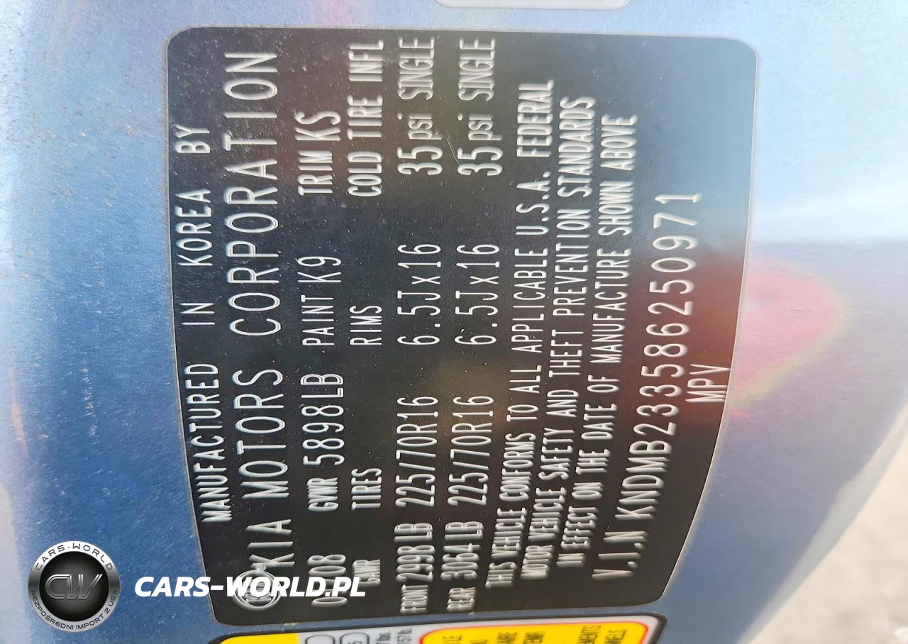 2008 Kia Sedona Lx VIN:KNDMB233586250971 - 13