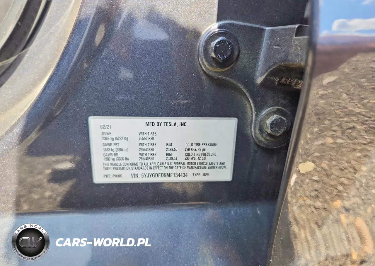 2021 Tesla Model Y VIN:5YJYGDED9MF134434 - 12