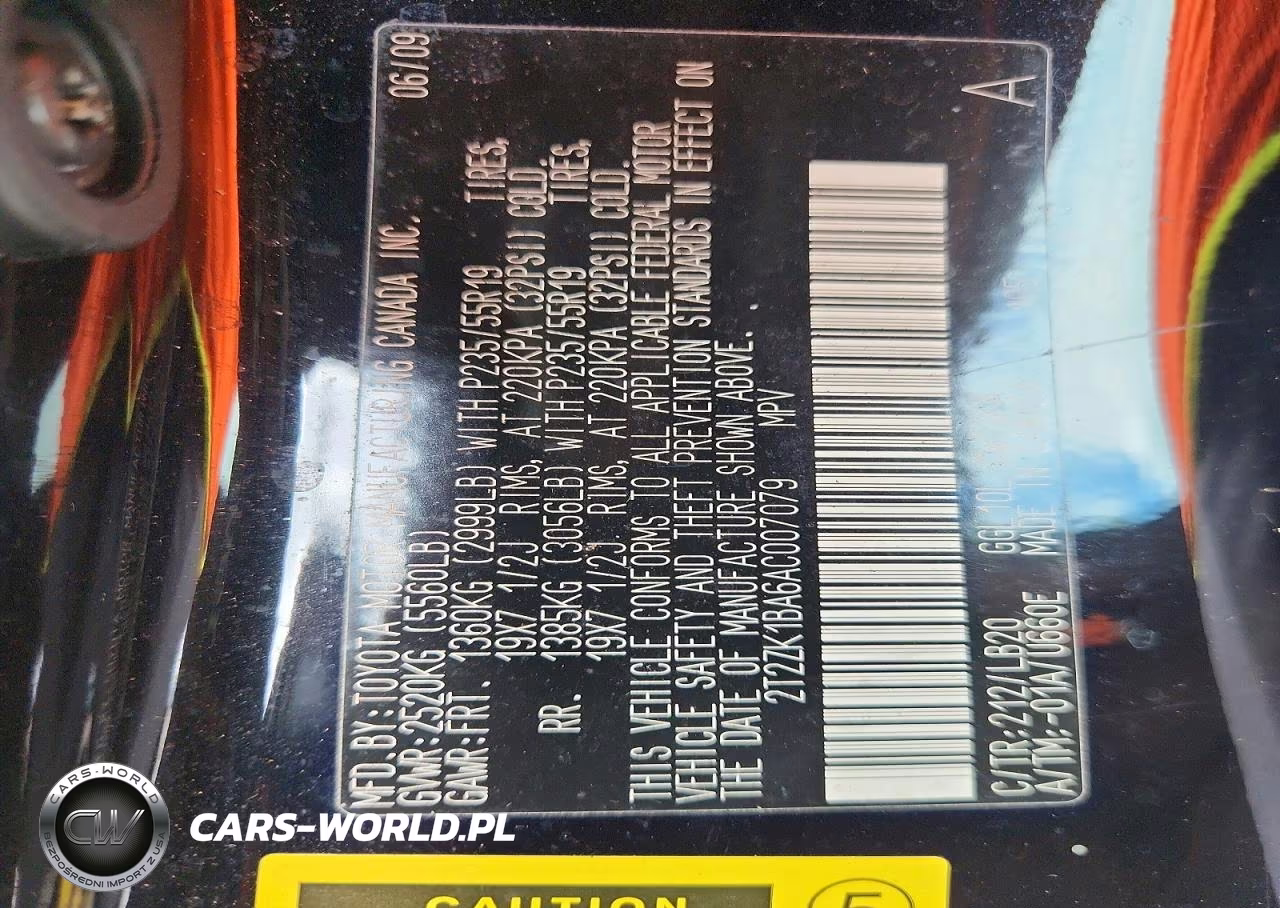 2010 Lexus Rx 350 VIN:2T2ZK1BA6AC007079 - 13