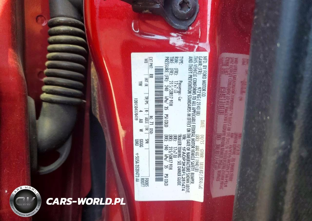 2015 Ford Focus Se VIN:1FADP3K28FL281474 - 12
