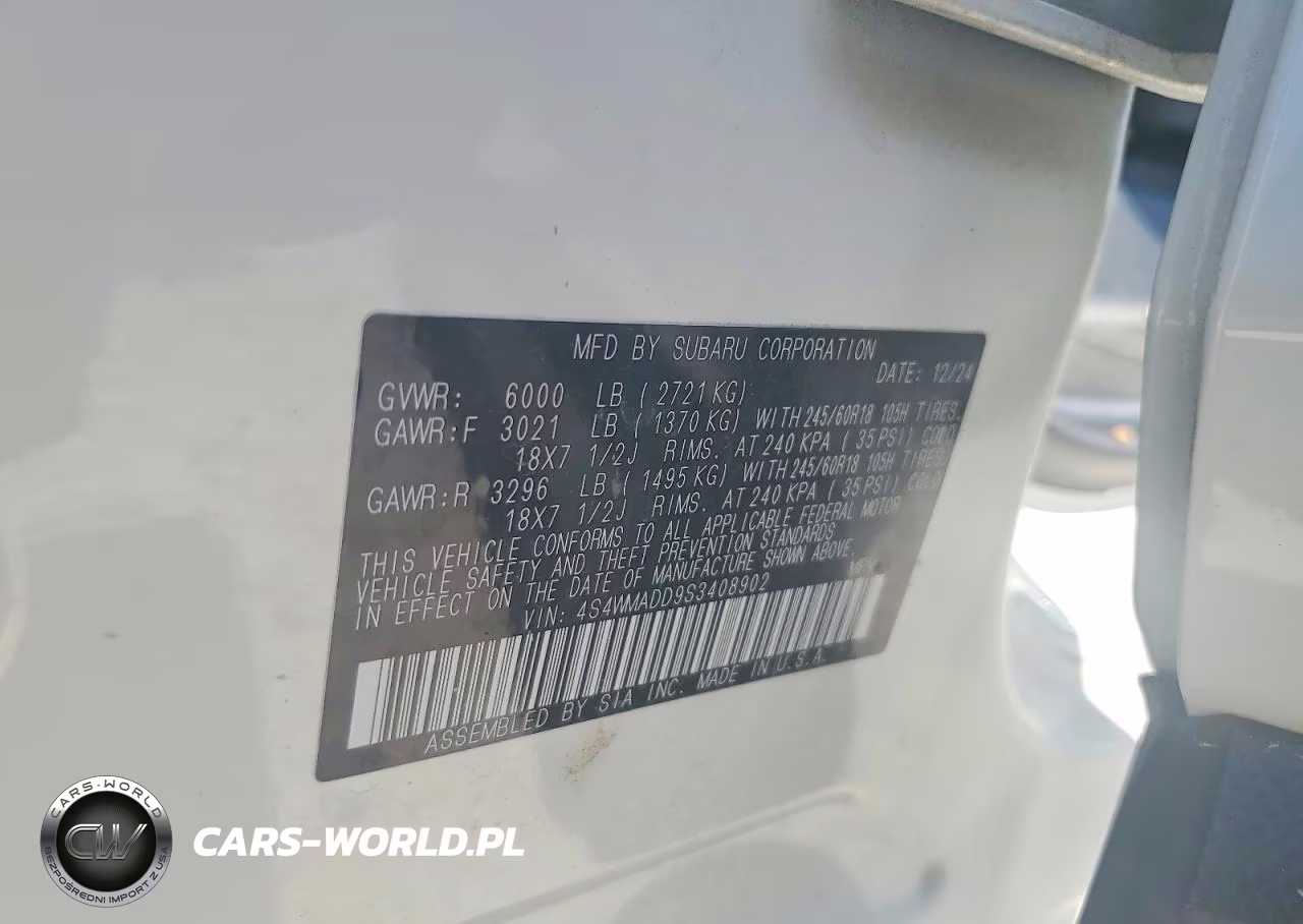 2025 Subaru Ascent Premium VIN:4S4WMADD9S3408902 - 13