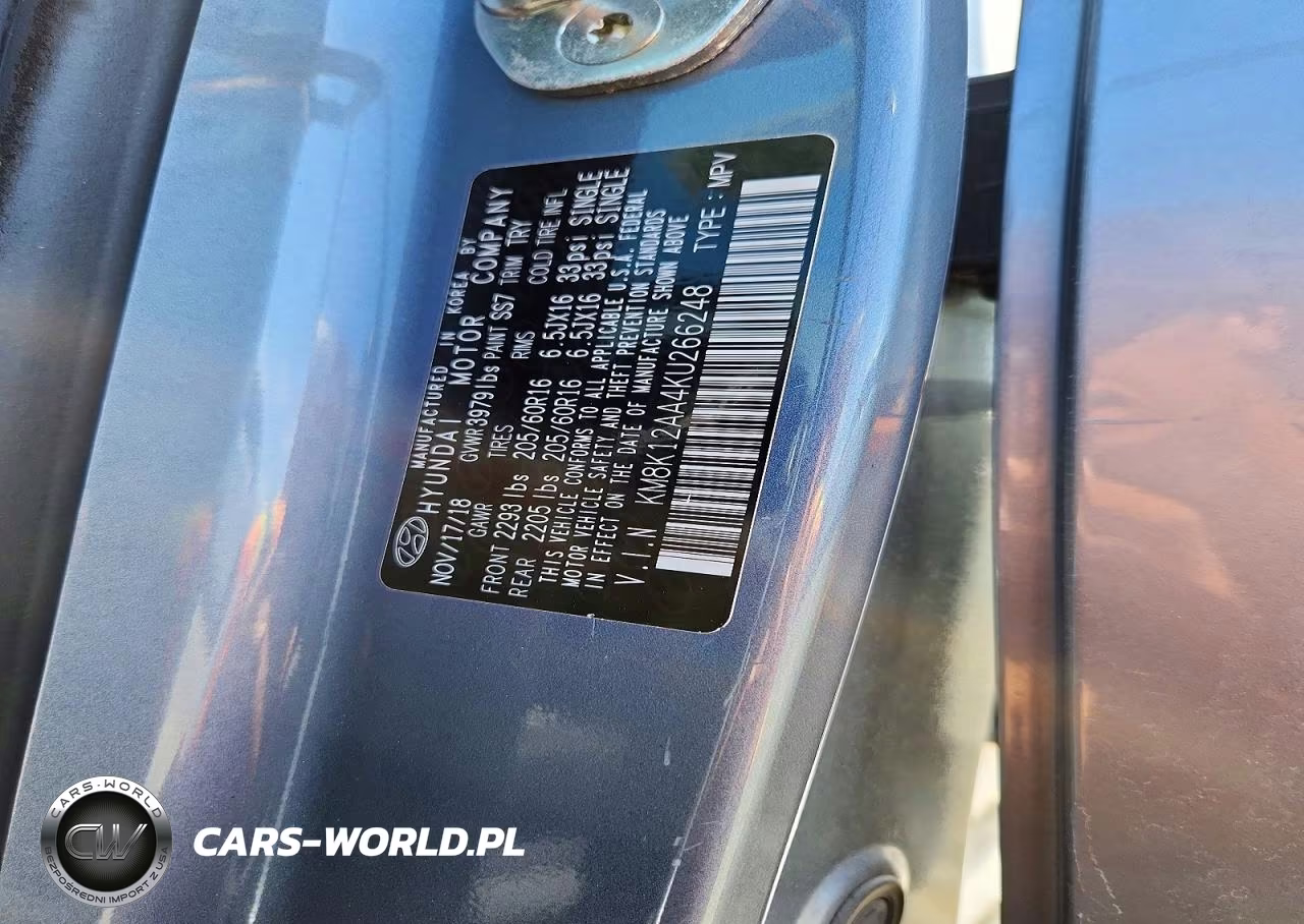 2019 Hyundai Kona Se VIN:KM8K12AA4KU266248 - 12