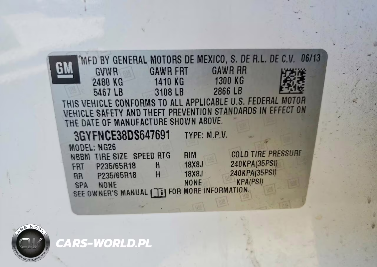 2013 Cadillac Srx Luxury Collection VIN:3GYFNCE38DS647691 - 13
