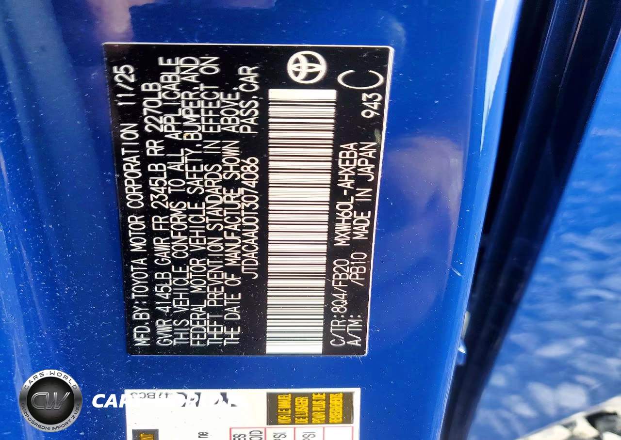 2026 Toyota Prius Le VIN:JTDACAAU0T3074086 - 12