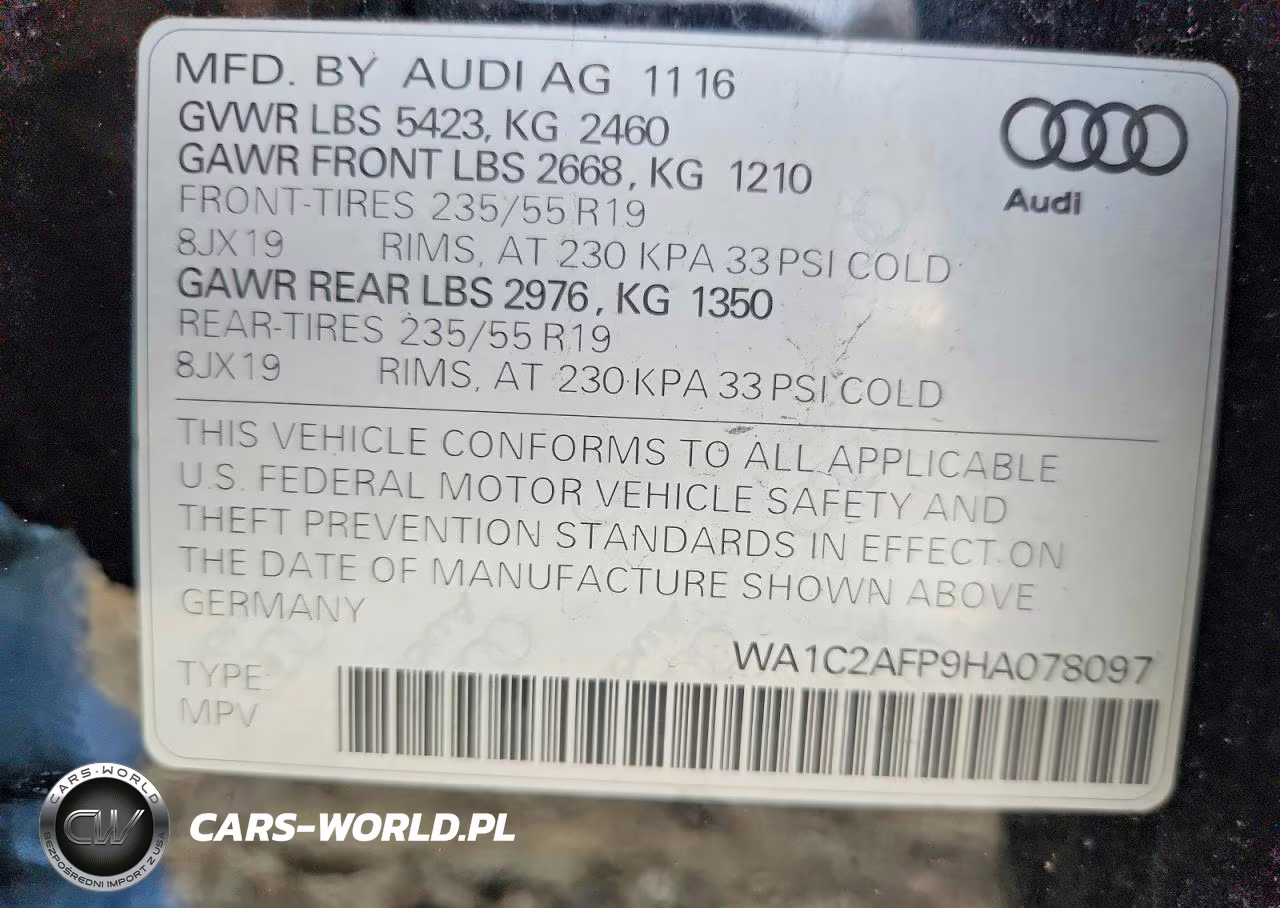 2017 Audi Q5 Premium VIN:WA1C2AFP9HA078097 - 12