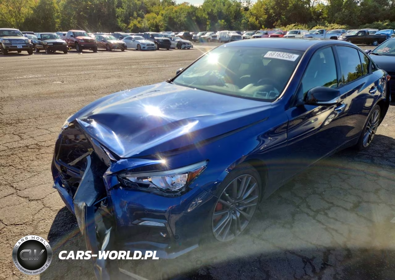 2018 Infiniti Q50 Red Sport 400 VIN:JN1FV7ARXJM481714 - 1