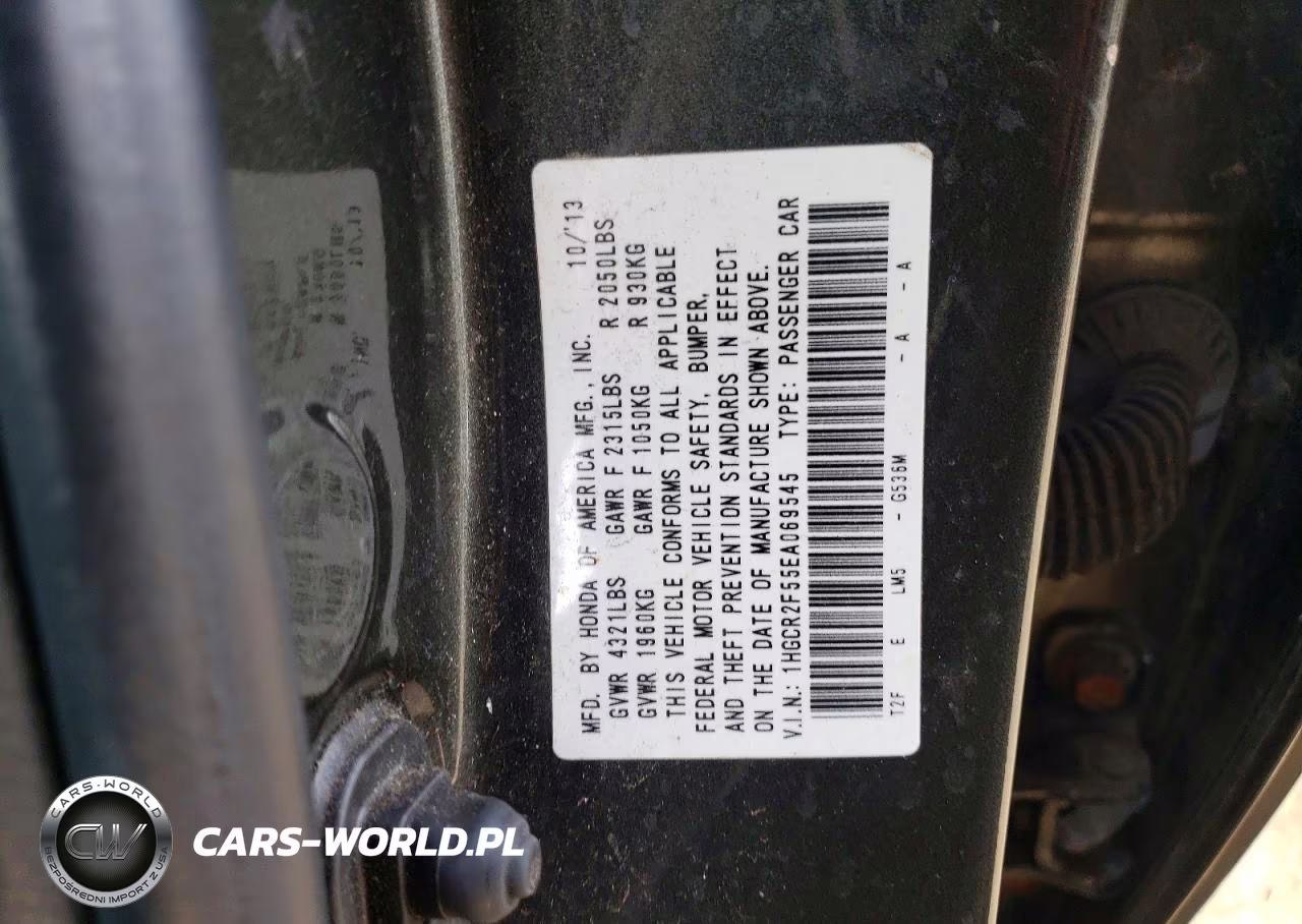 2014 Honda Accord Sport VIN:1HGCR2F55EA069545 - 12