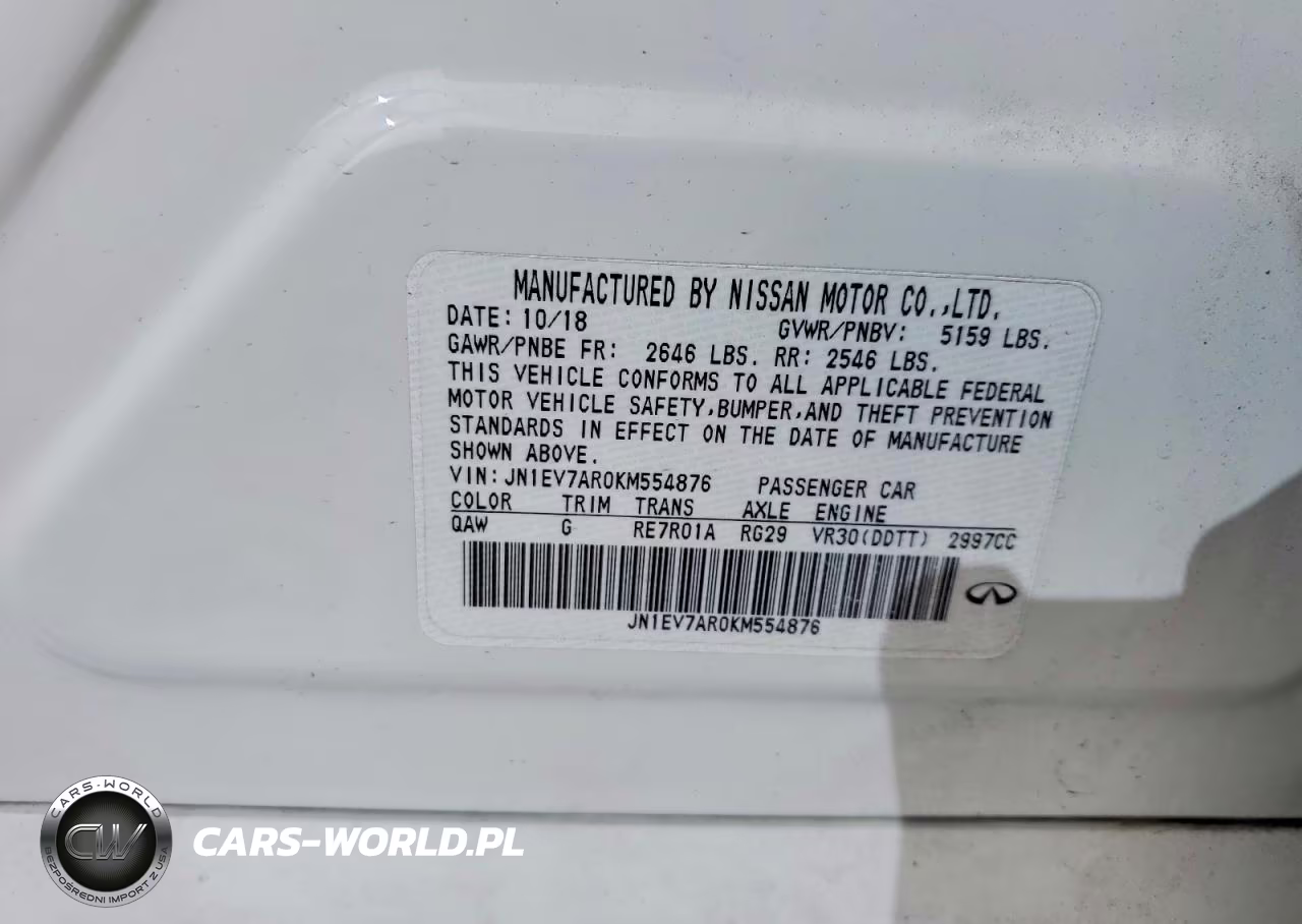 2019 Infiniti Q50 3.0T Luxe VIN:JN1EV7AR0KM554876 - 12