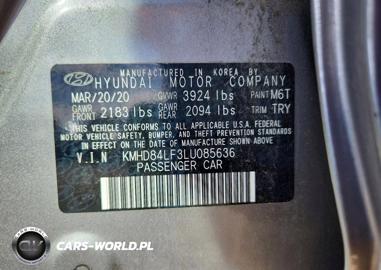 2020 Hyundai Elantra Value Edition VIN:KMHD84LF3LU085636 - 12