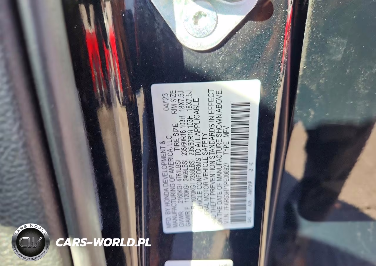 2023 Honda Cr-V Exl VIN:7FARS3H71PE006927 - 14
