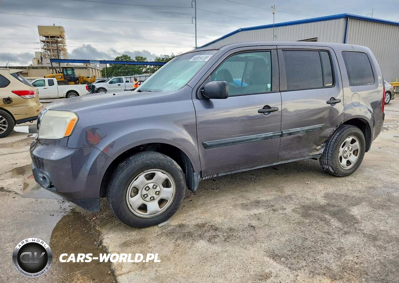 2014 Honda Pilot Lx VIN:5FNYF3H24EB025999 - 1