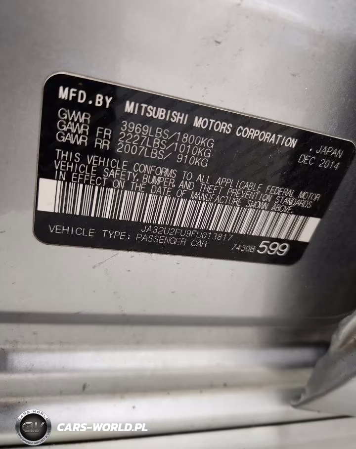2015 Mitsubishi Lancer Es VIN:JA32U2FU9FU013817 - 12