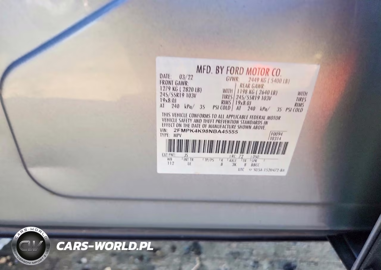 2022 Ford Edge Titanium VIN:2FMPK4K98NBA45555 - 13